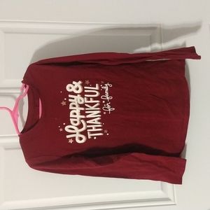 Maroon Thanksgiving Shirt M